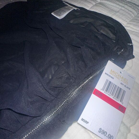 Michael Kors Sheer High Slit w/ Zipper Swim Cover Up - Picture 8 of 8